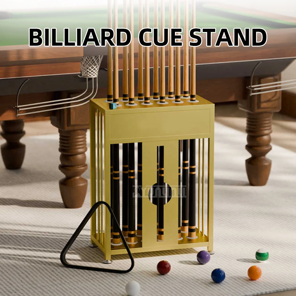 

Billiard cue holder Floor-standing male pole storage and placement rack Billiards club cue storage display stick holder