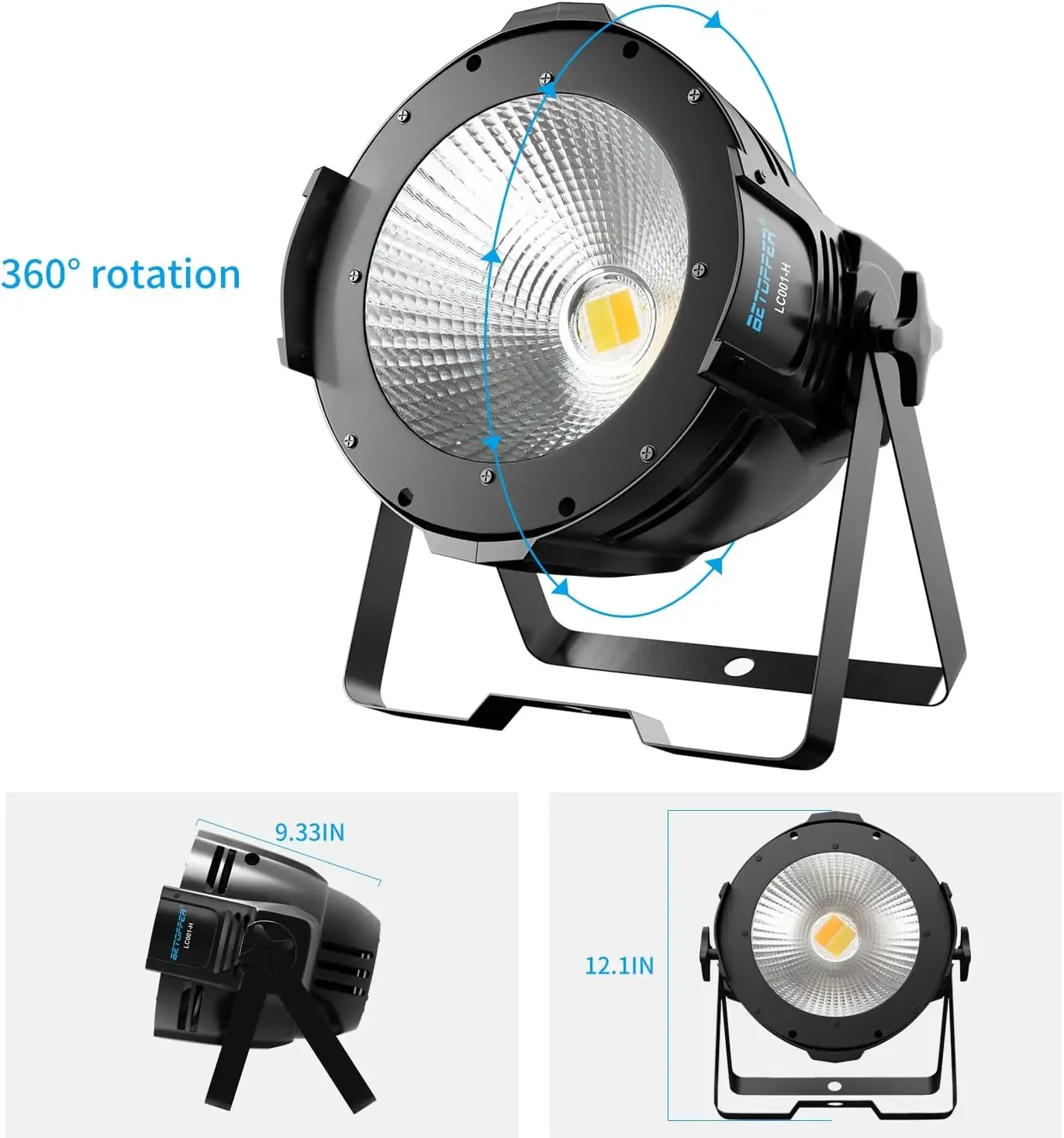 Imagem -05 - Quente e Frio Branco Par Luz com Sombra Luzes de Palco Maste-escravo para Palco Show Concert Theater Grande Dipper Cob 100w Dmx512 Lc001-hb