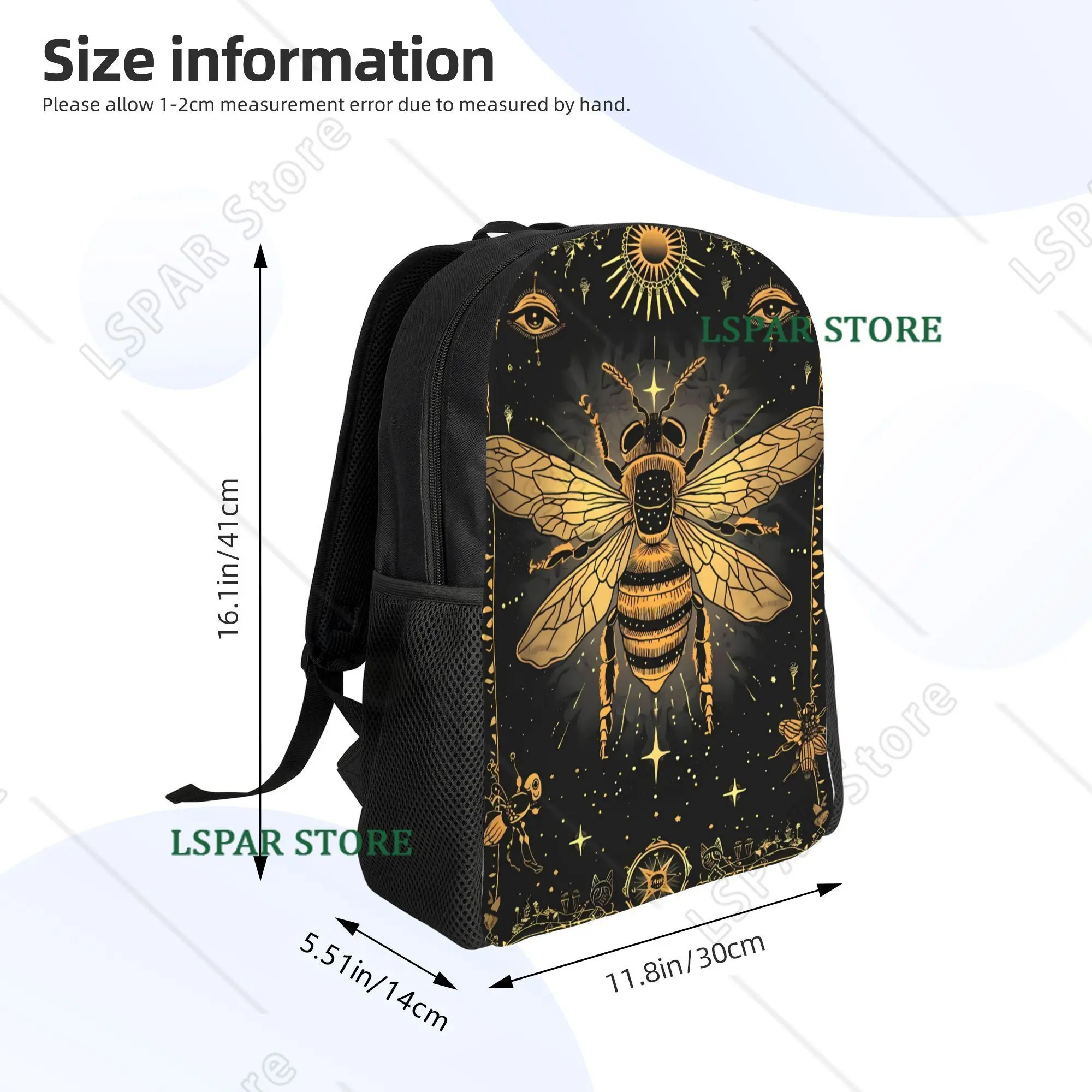 Astrology Themed Backpacks with Apidae Design Perfect for Students and Travel Straps and Casual Prints for Laptops