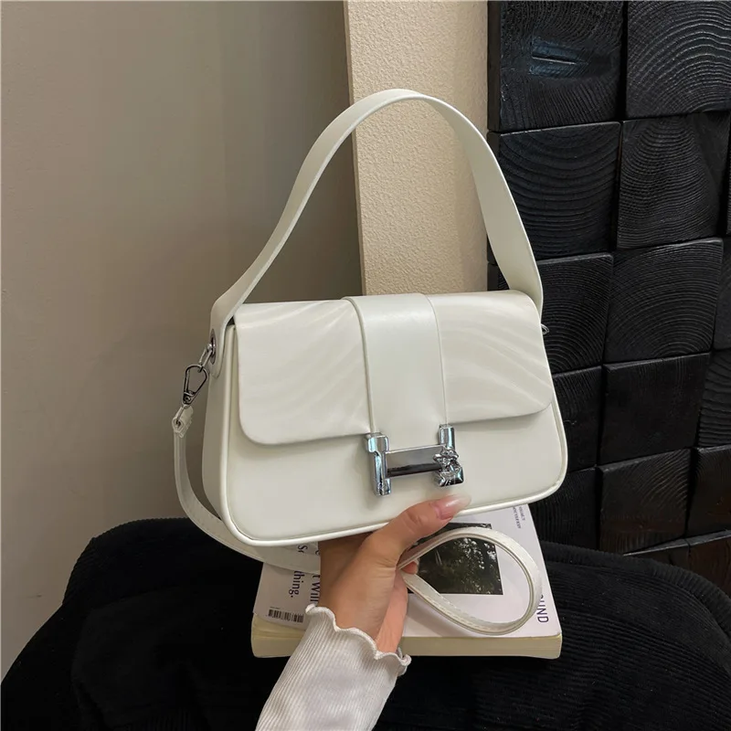 

Beibei Shangpin 2025 Early Autumn New Fashion Minimalist H-Flap Bag Women's Cross-Border Handheld Shoulder Crossbody Bags