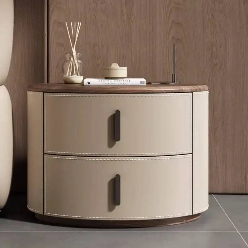 

Aesthetic Simple Unique Table Bedside Style Italian Nordic Elegant Nightstands Storage Drawers Mesita De Noche Bedroom Furniture