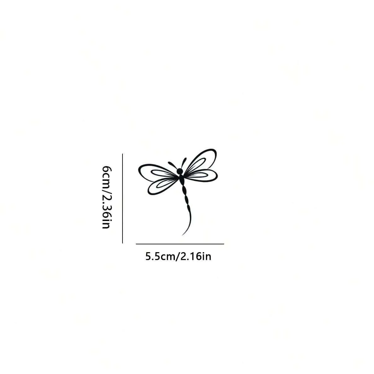 Dragonfly Rearview Mirror Sticker Waterproof Vinyl Decal for Car Sun Visor Reverse Mirror Decor