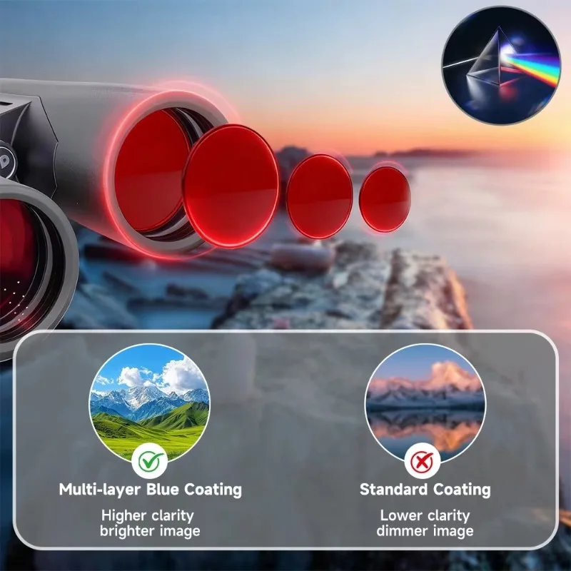 Brand New IPX7 Fully Waterproof Prism 10x42 8x42 ED HD Professional Outdoor High Quality Telescope Binoculars