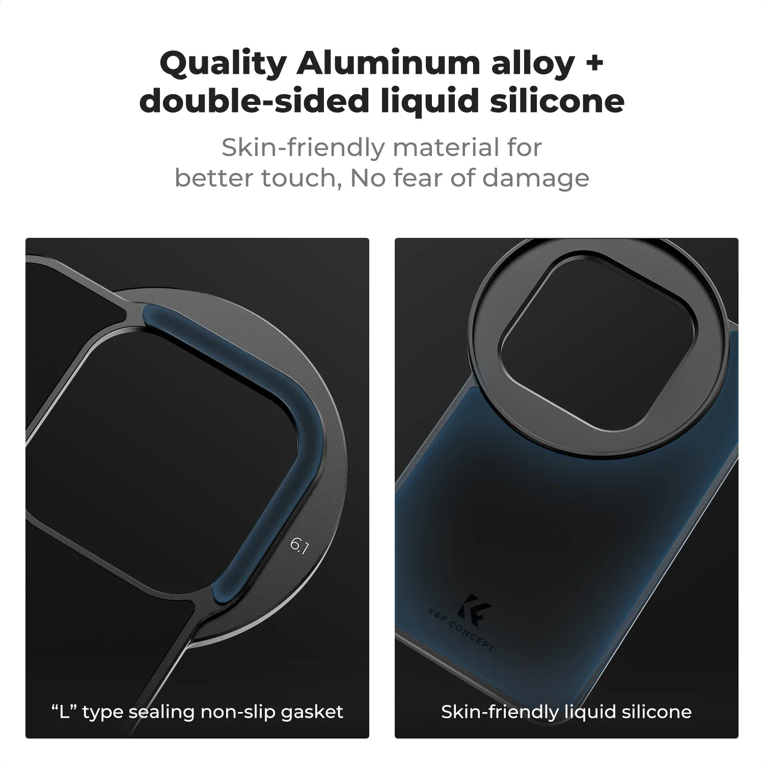 K&F CONCEPT محول حامل قوس مرشح مغناطيسي 6 1 بوصة يناسب المرشحات الملولبة 67 مم مثالي لـ iPhone 16 15 14 Pro MagSafe #5