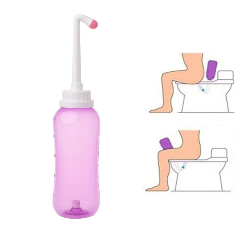 Pulverizador portátil de mão para viagem, 500ml, ideal para limpeza pessoal, higiene e lavagem