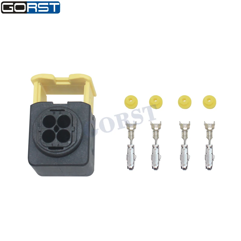 10 Set 1-1418390-1 4Pin Sealed Wiring Plug Heavy Duty Auto Connector with Terminals for Truck Nitrogen Oxygen Sensor