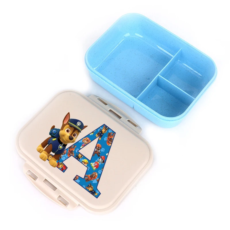 New Paw Patrol Bento Lunch Box Kawaii Cartoon Letter Printed Lunch Box Boys Girls School Food Storage Containers Children Gifts