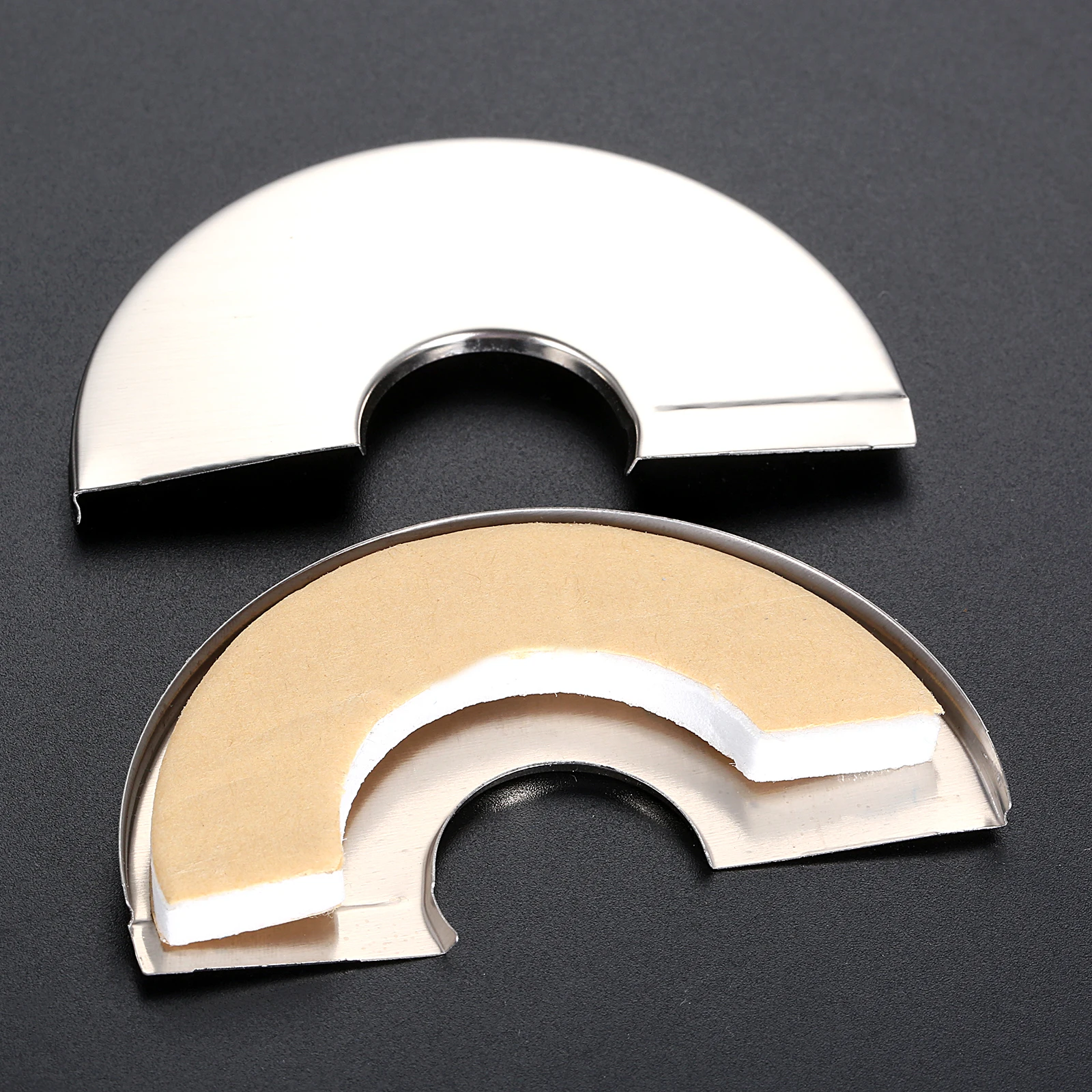 صنبور زخرفي من الفولاذ المقاوم للصدأ ، غطاء صمامات أنابيب مياه الحوض ، جدار ، غسالة صحون ، مطبخ ، إكسسوارات حمام ، 22: 50: 10