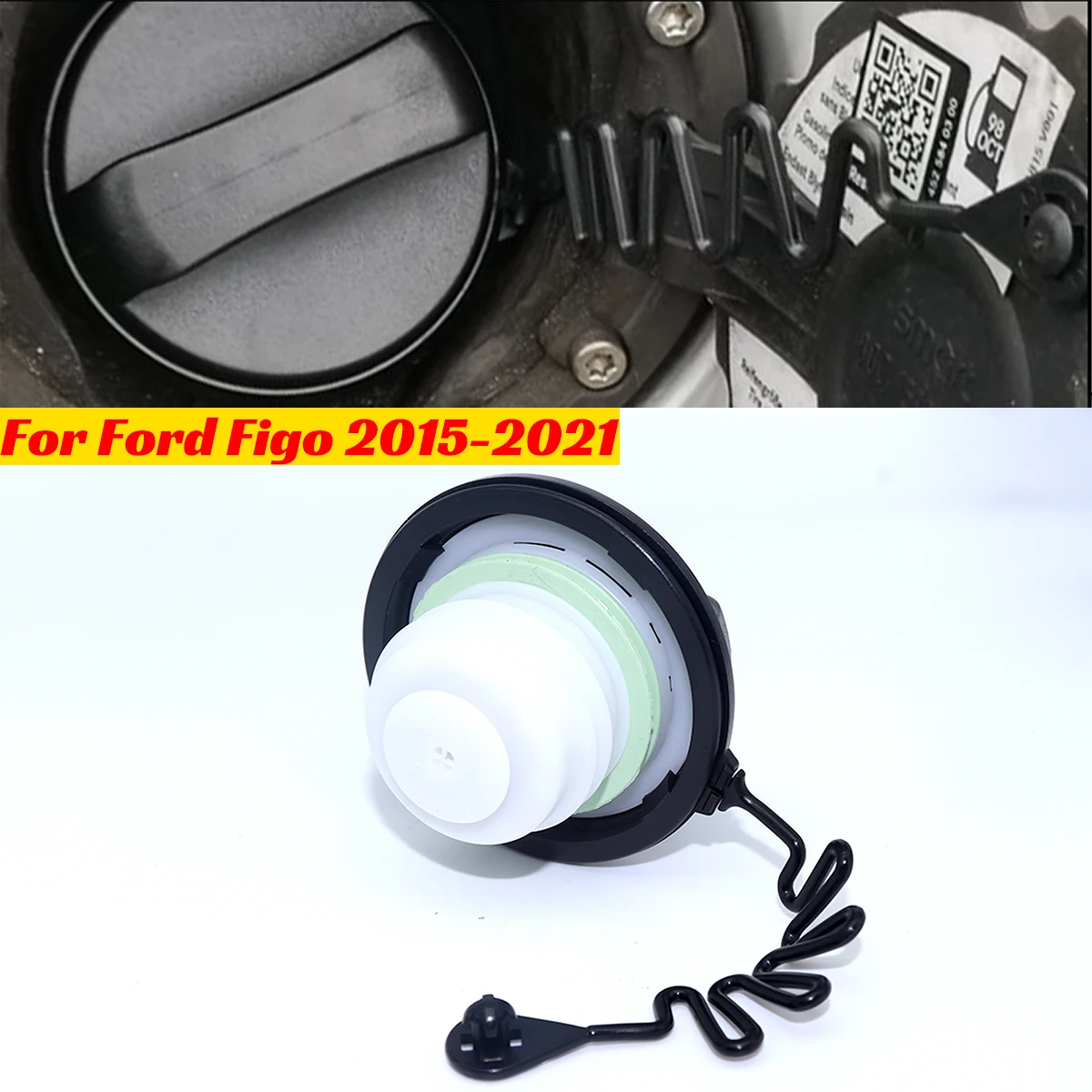 

Fuel Tank Filler Cap Assy for Ford Fiesta KA+ Figo Fusion Petrol Diesel Models Plug Cover Engine Light Gas Evap Leakage Replace