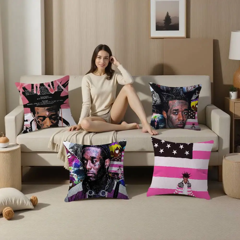 مغني الراب ليل عوزي فيرت ألبوم الموسيقى غطاء الوسادة البوليستر وسائد أريكة وسائد رمي الزخرفية ديكور المنزل غطاء وسادة
