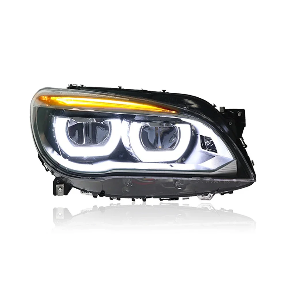 2pc LED Headlights For BMW F01 F02 DRL Headlight 7 Series 2009-2012 2013-2015 Xenon Upgrade LED Headlamp Assembly Accessories