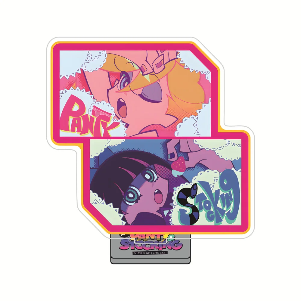 Panty & Stocking 15cm Full Body Acrylic Stand Figures Keychain Anime Large Collectible Standee Desk Decor Gift for Fans