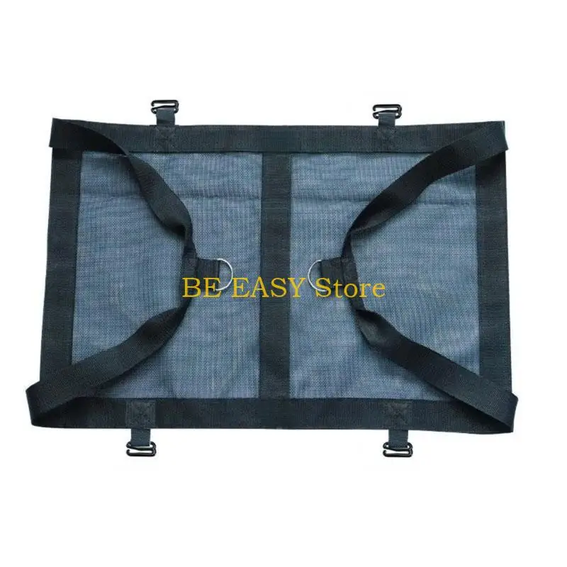 E28F Small Animal Support Bag for Weighing and Grooming, Reinforced Support Cloth with Clip Fasteners, Lift Points and