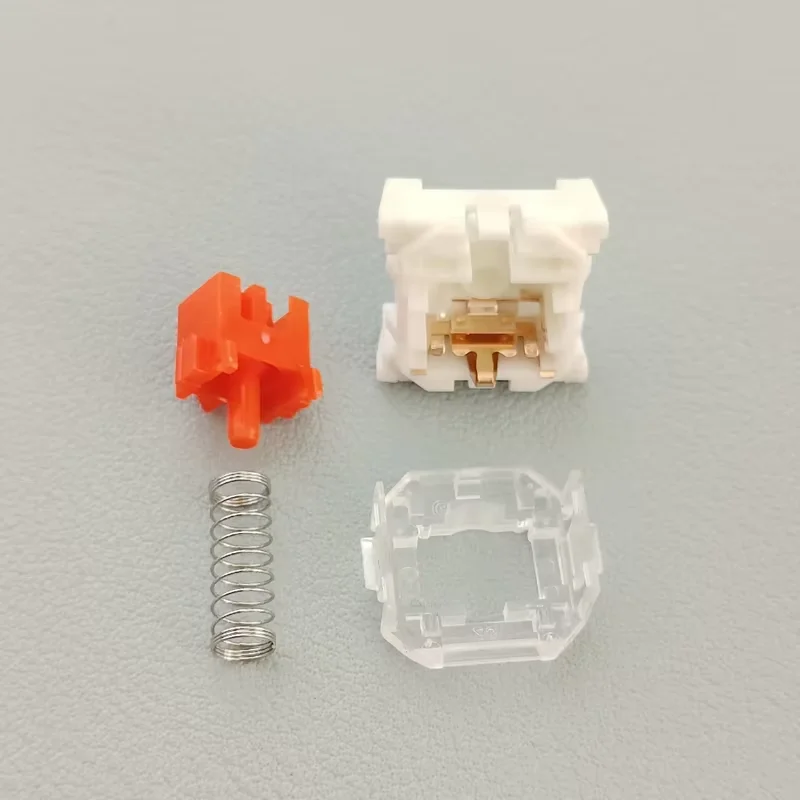 OUTEMU-interruptor enano GTMX de media altura, verde, marrón, rojo y negro, 3 pines, lineal, táctil, DIY, teclado mecánico personalizado