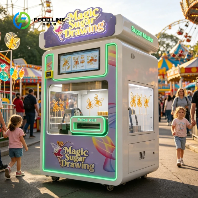 Customized Smart AI Sugar Painting Vending Machine Sugar Printer Candy Sugar Candy Printer for Store & DIY Business