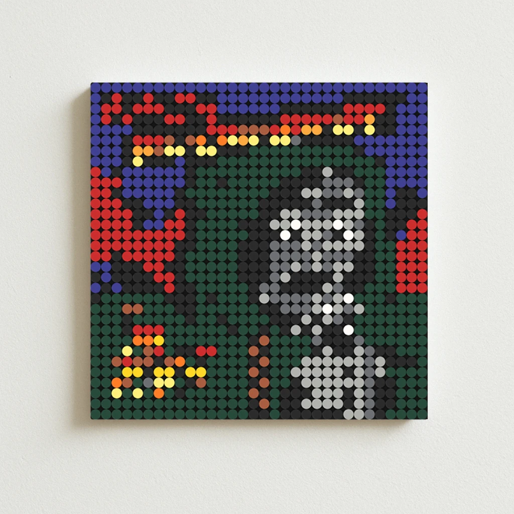 

MF Doom Operation Doomsday Album Cover DIY Pixel Mosaic Brick Art Poster Underground Hip Hop Rap Music Gift Home Wall Decor