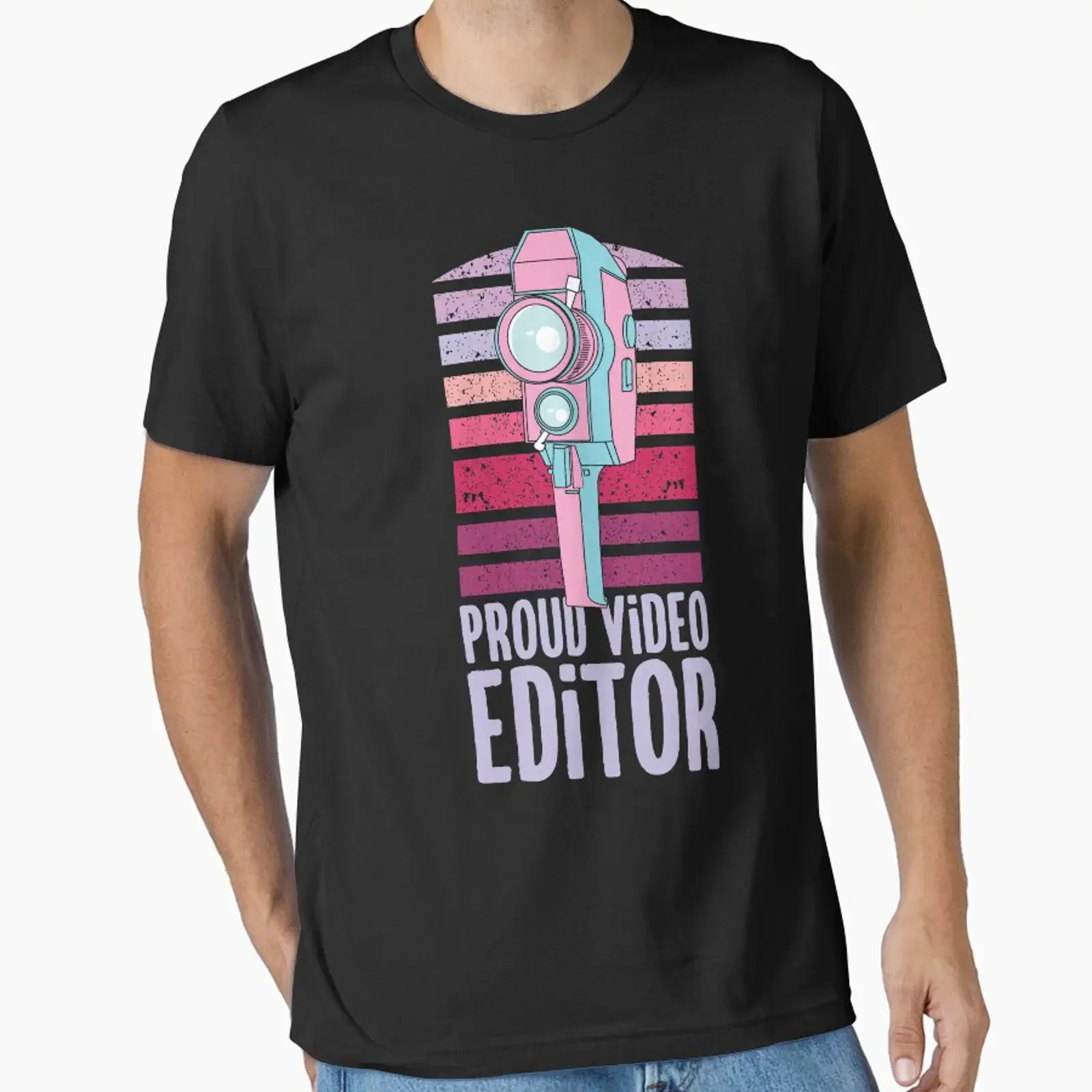 Retro Editing Film Making For Video Editor Essential T Shirt vintage Washed Unisex Stretched Stylish designer clothes Soft