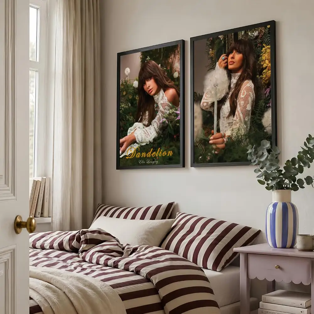 Singer E-Ella Langley Dandelion Poster Living Room Bedroom Bar Cafes Wall Home Decoration Gifts