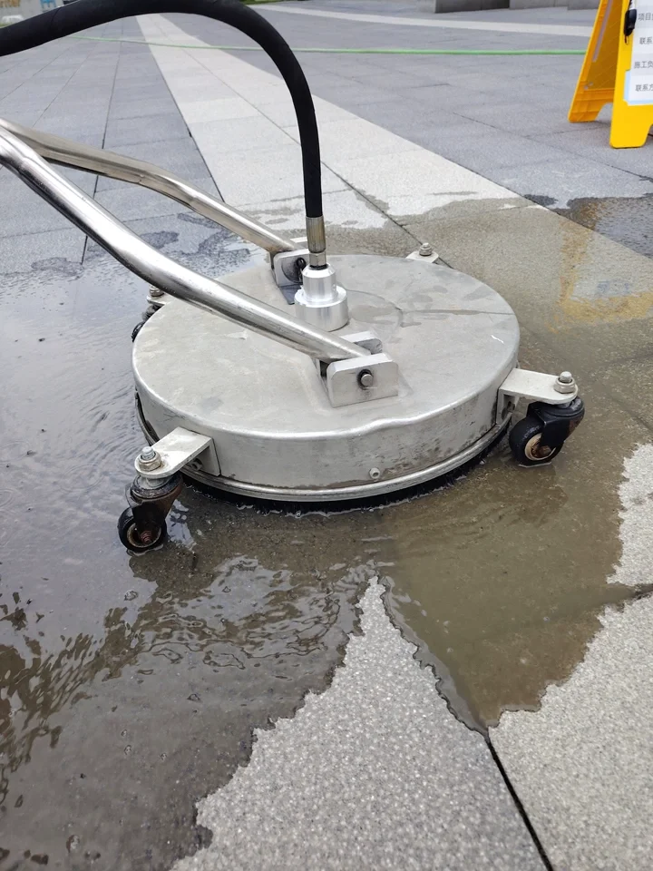 For Stainless Steel High Pressure Floor Surface Cleaner, Quick Connect Attachment for Municipal, Factory & Household Cleaning