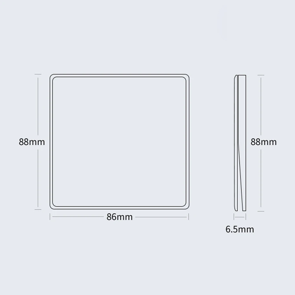 International Electrician Concealed Installation 86 Ultra-thin Tempered Glass Personalized Gradient Color Switch One Open