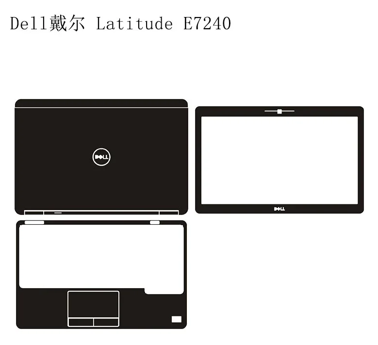 3PCS Skin Sticker Full Cover For DELL Latitude E6420 E6430 E6330 E6320 E6220 E7410 E7240 E7270 Precision 3520 M4600 M4700 M4800