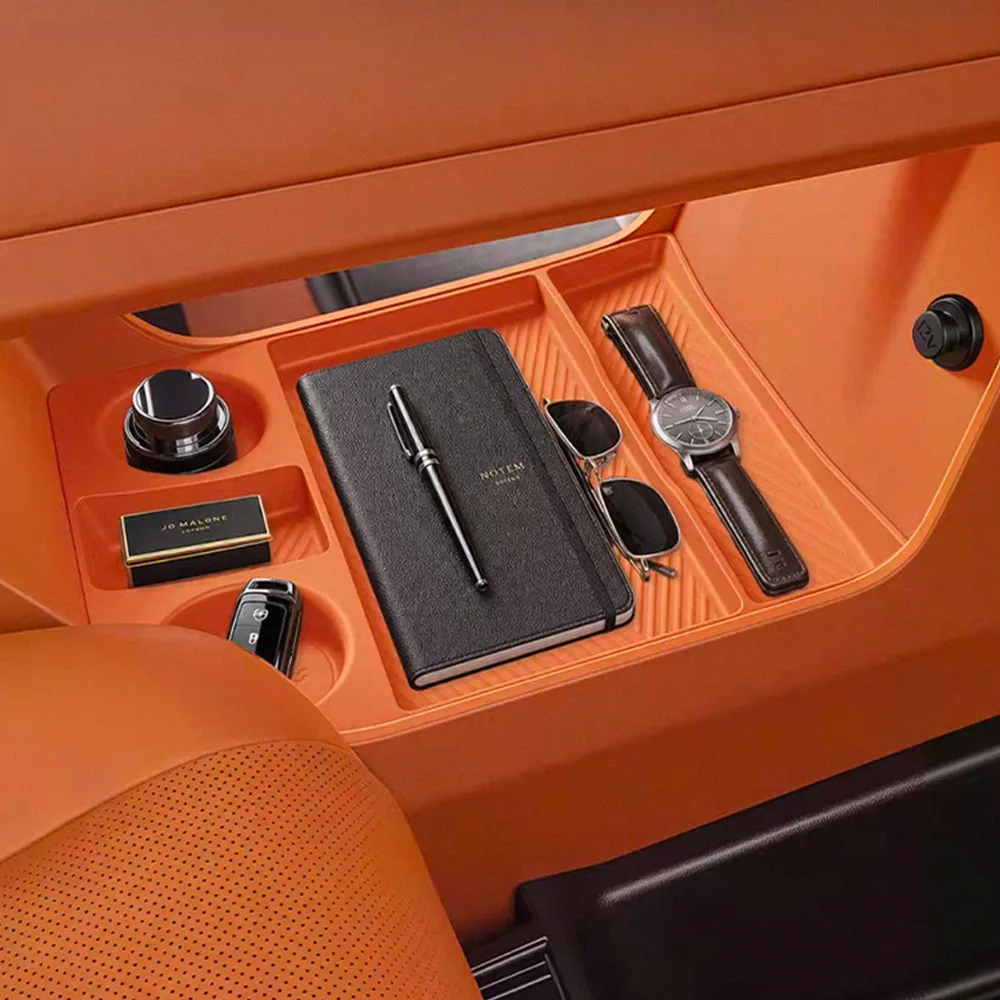 Center Console Lower Storage Tray Silicone Organizer For GWM Haval H10 2026 Anti‑Slip Anti‑Rattle Interior Accessories