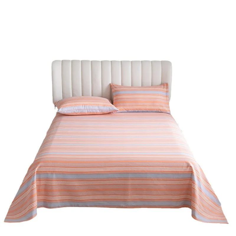 Pure cotton old coarse cloth bed sheet single piece mat non-slip student dormitory all-inclusive universal