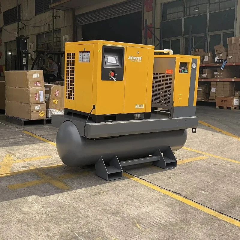 低騒音10HP 15HP 20HP 30HPロータリーサイレントエアコンプレッサー8バール10バール12バール16バール産業用スクリューエアコンプレッサー