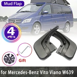for Mercedes Benz Vito W639 Viano 2011 V Class 2006~2014 Valente Mudguard Fenders Mud Flaps Splash Guards Mudflaps Accessories
