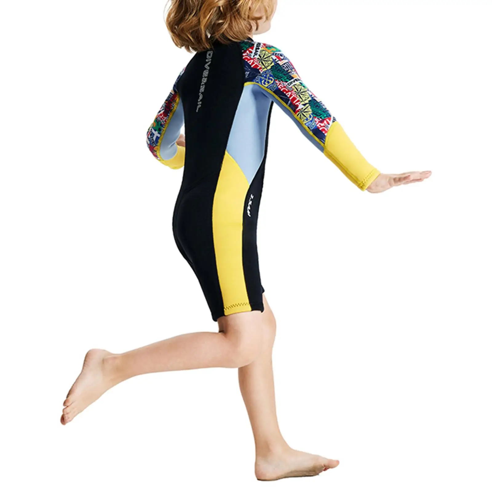 

2.5mm Neoprene Wetsuit Kids Keep Warm Durable Wet Suit Boys Wetsuit Swimming for