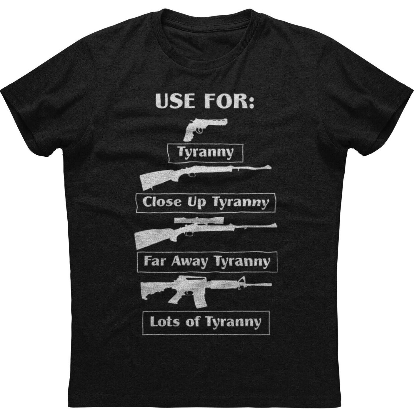 Use For Tyranny Close Up Tyranny Mens Short Sleeve Black T-shirt Men's 100% Cotton Casual T-shirts Loose Top Size S-3XL