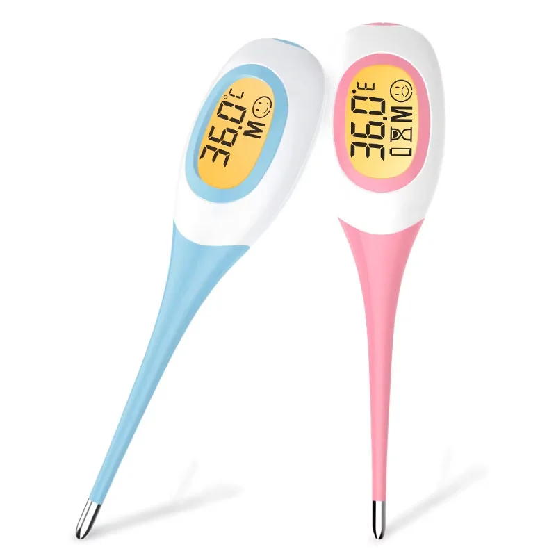 AIQUE 8-seconden koortsthermometer met achtergrondverlichting Medisch huishoudelijk digitaal LCD Medisch snel meten Kinderen Baby Kind Volwassen lichaam Zacht