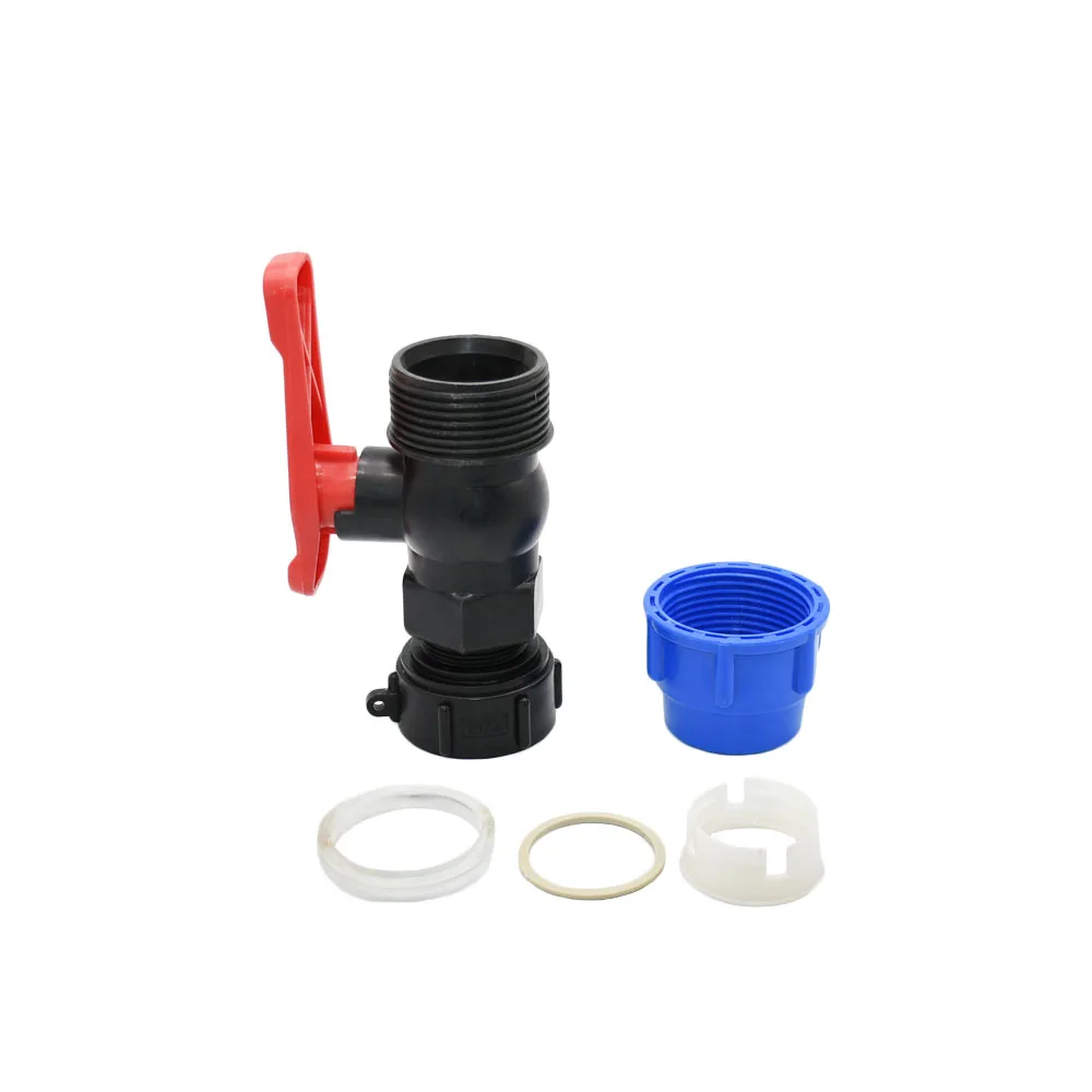 660 to 50/60mm Plastic PE Tube Tap Water Connector Tee Splitter Quick Valve Coupler Elbow End plug Irrigation Fittings