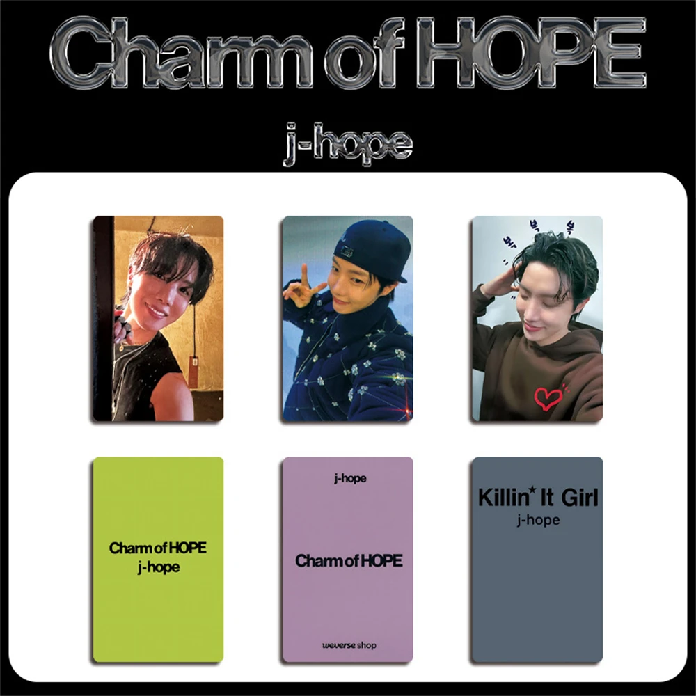 3/4 قطعة/المجموعة/مجموعة بطاقات صور KPOP J-HOPE وألبوم منفرد وماذا بطاقات بريدية ورقية عالية الدقة سحر الأمل بطاقات LOMO على الوجهين جمع الهدايا #6