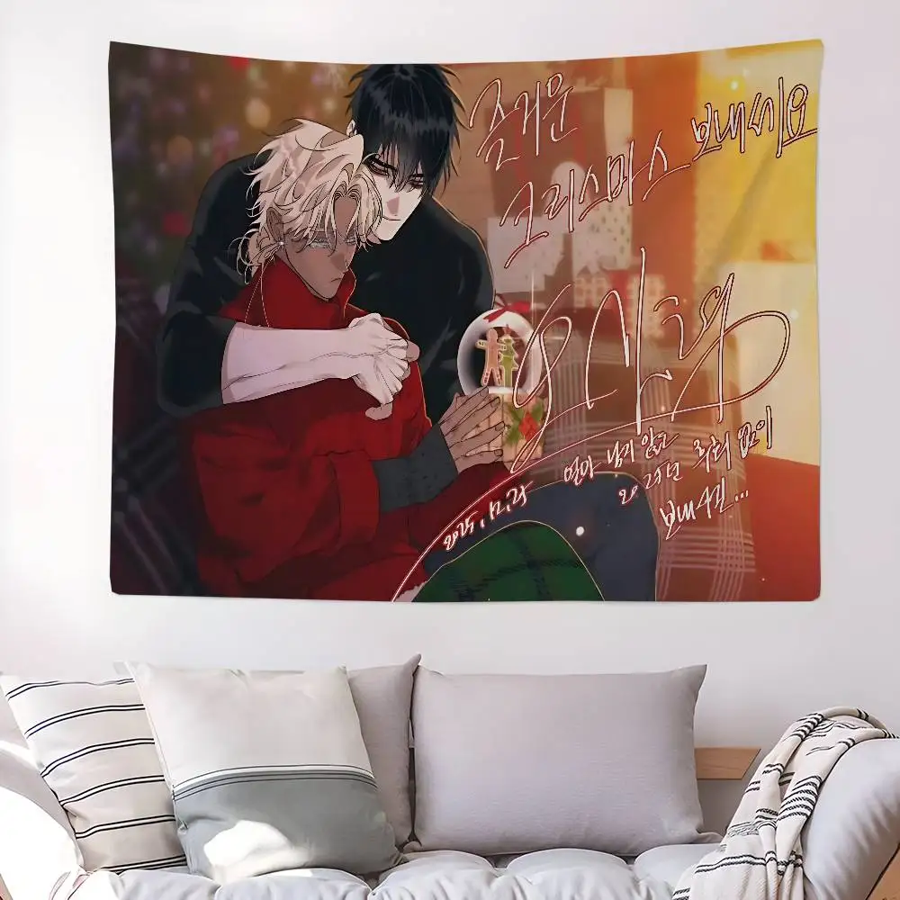 Brothers Without A Tomorrow Bl Anime Colorful Tapestry Wall Hanging Cheap Hippie Wall Hanging Bohemian Wall Tapestries Mandala W
