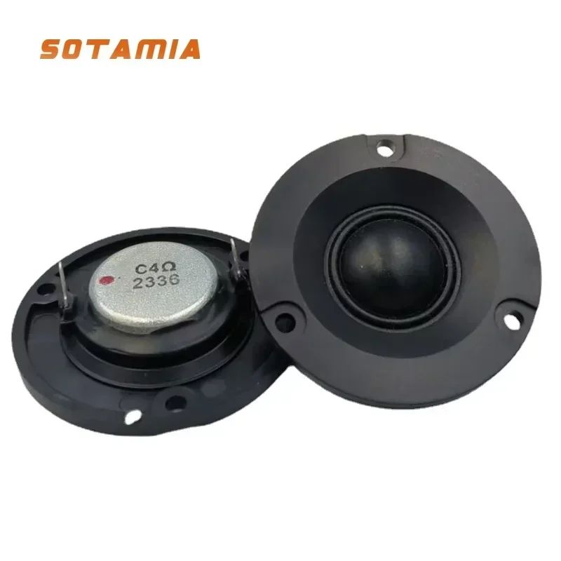 SOTAMIA 2Pcs 60MM Tweeter Speaker Audio 4 Ohm 10W Silk Membrane Treble Speaker Loudspeaker DIY HIfi Music Horn Altavoz Bluetooth