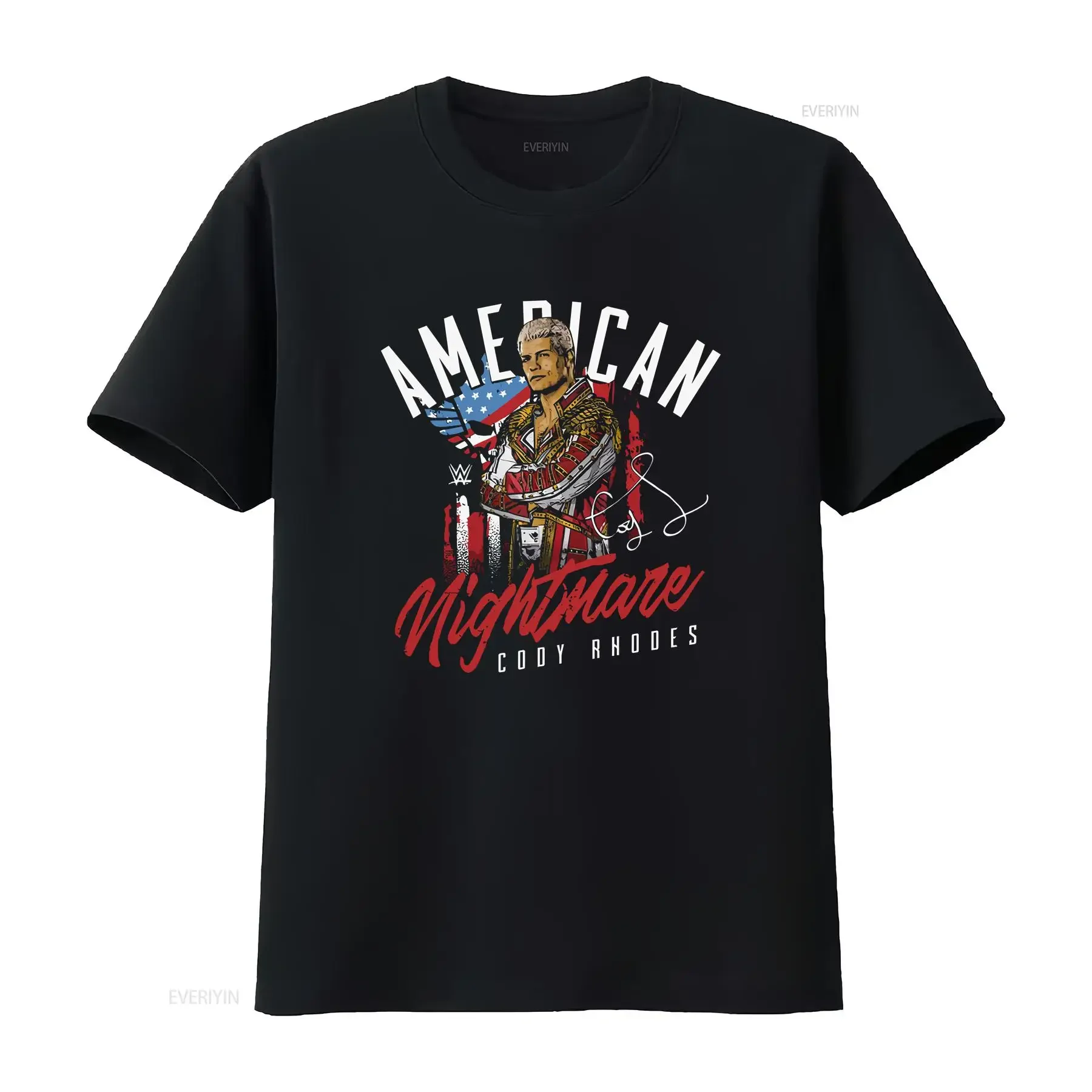 

New Rare Men's Black Cody Rhodes For Fans Men S 235XL T Shirt vintage Washed Casual streetwear fashion Breathable Stylish