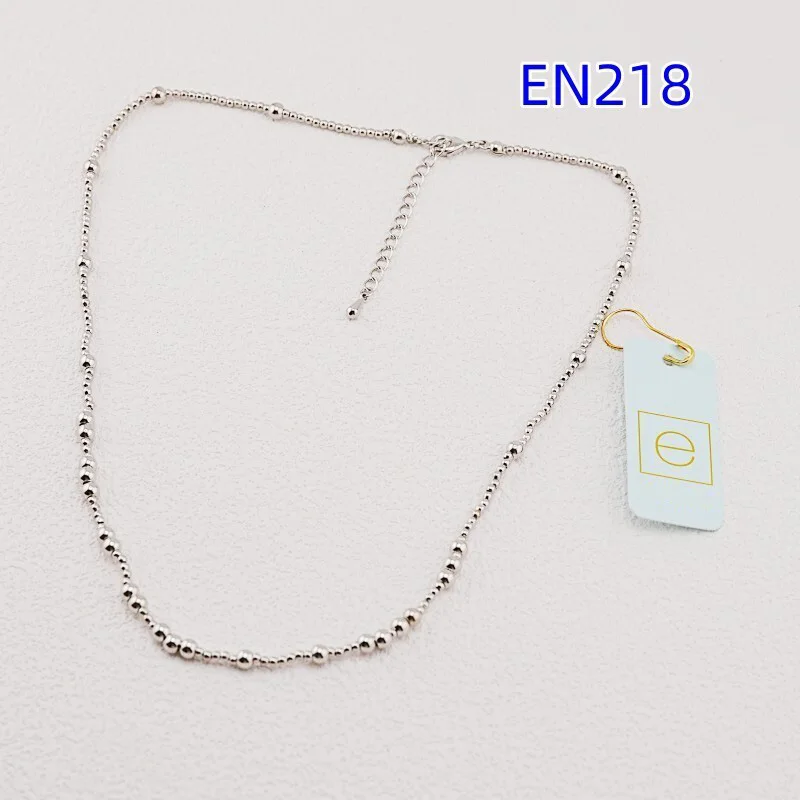 

VKVVA Fashion Jewelry Silver-Plated Beaded Necklace for Women Birthday Gifts, Unique Gift