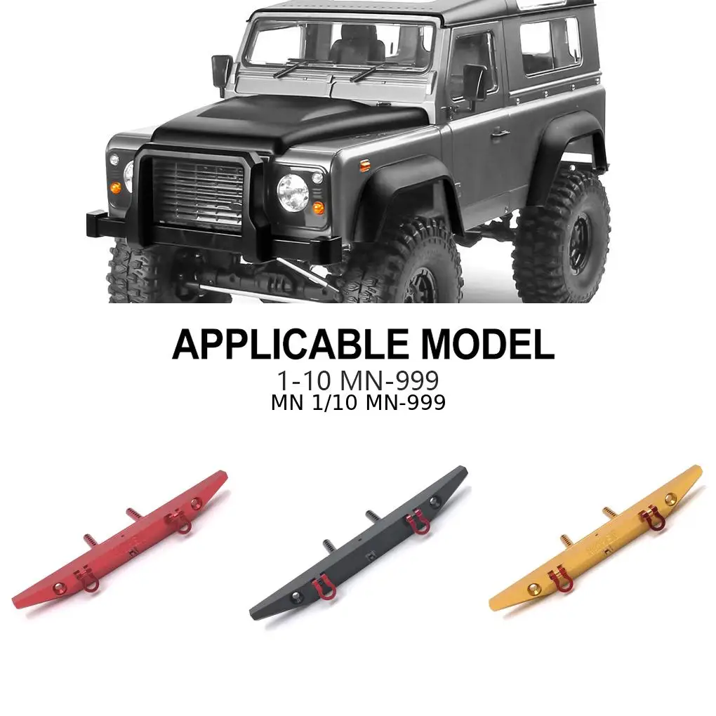 Wytrzymały tylny zderzak ze stopu aluminium 1/10 do MN MN- Część do samochodu RC Akcesoria do samochodów RC Części zamienne Część do tuningu RC