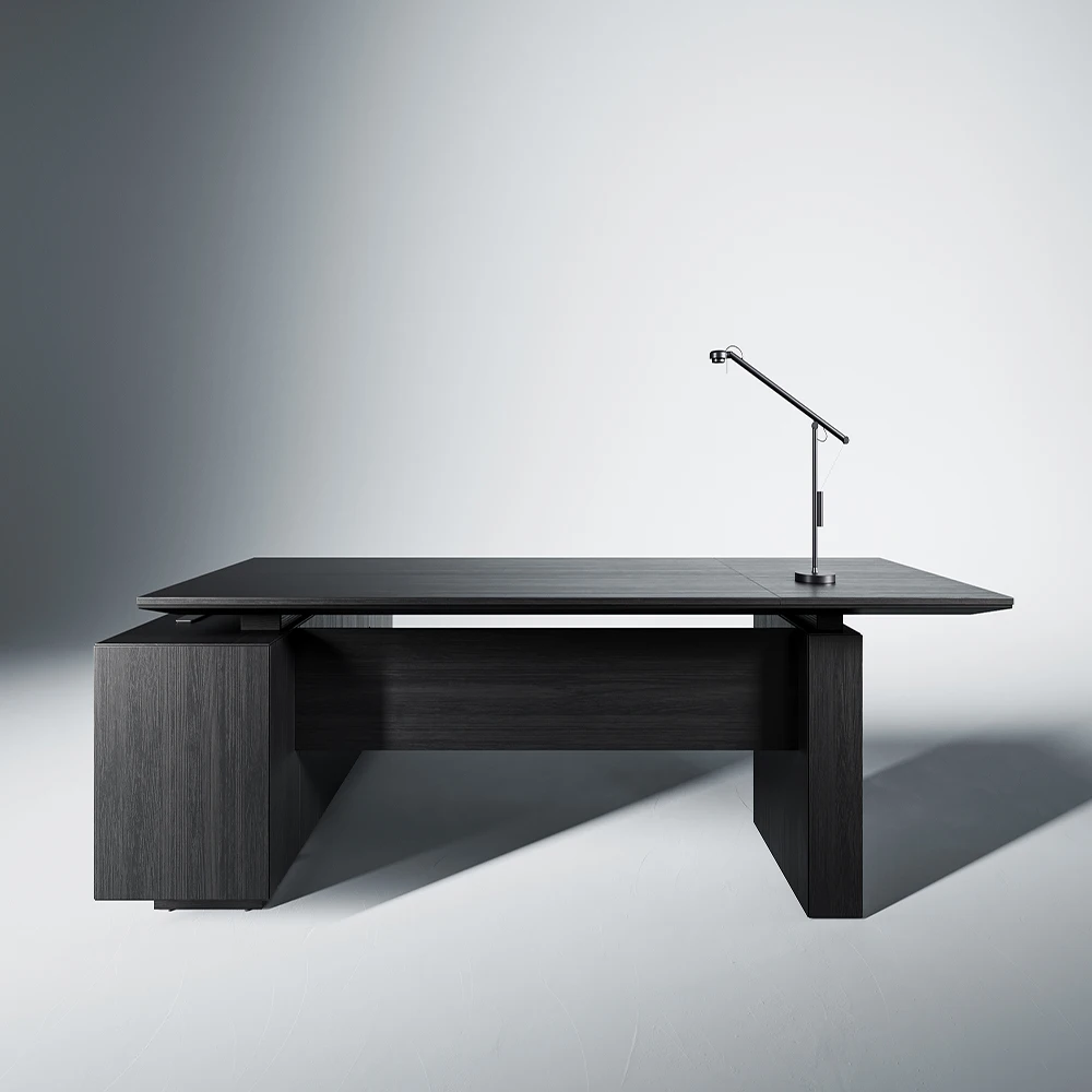 New Arrival Luxurious Executive L-Shape Modern CEO Office Desk Convertible MDF Furniture For Office Manager Bosses