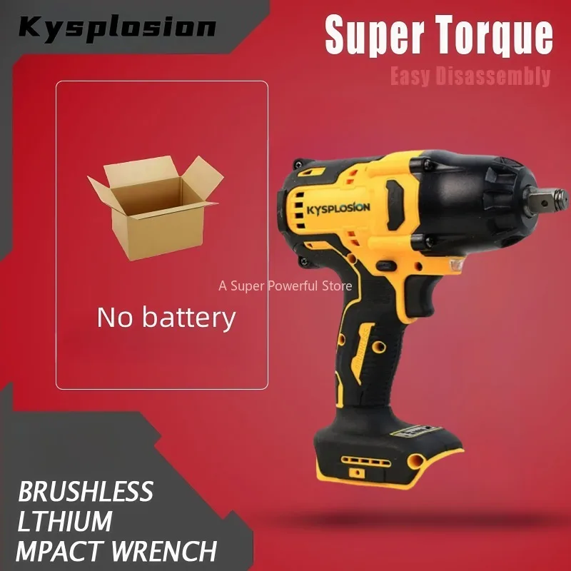 

For Dewalt 20V Battery Cordless Electric Wrench 1200NM 1/2inch Brushless Impact Wrench Drill Car Truck Repair Power Tool set