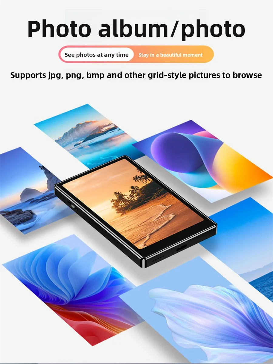 جديد 4.0 بوصة بلوتوث مشغل Mp4 شاشة تعمل باللمس أندرويد 8.1 HiFi ضياع الموسيقى نوع-C الرياضة Mp3 وكمان مع مسجل صوتي