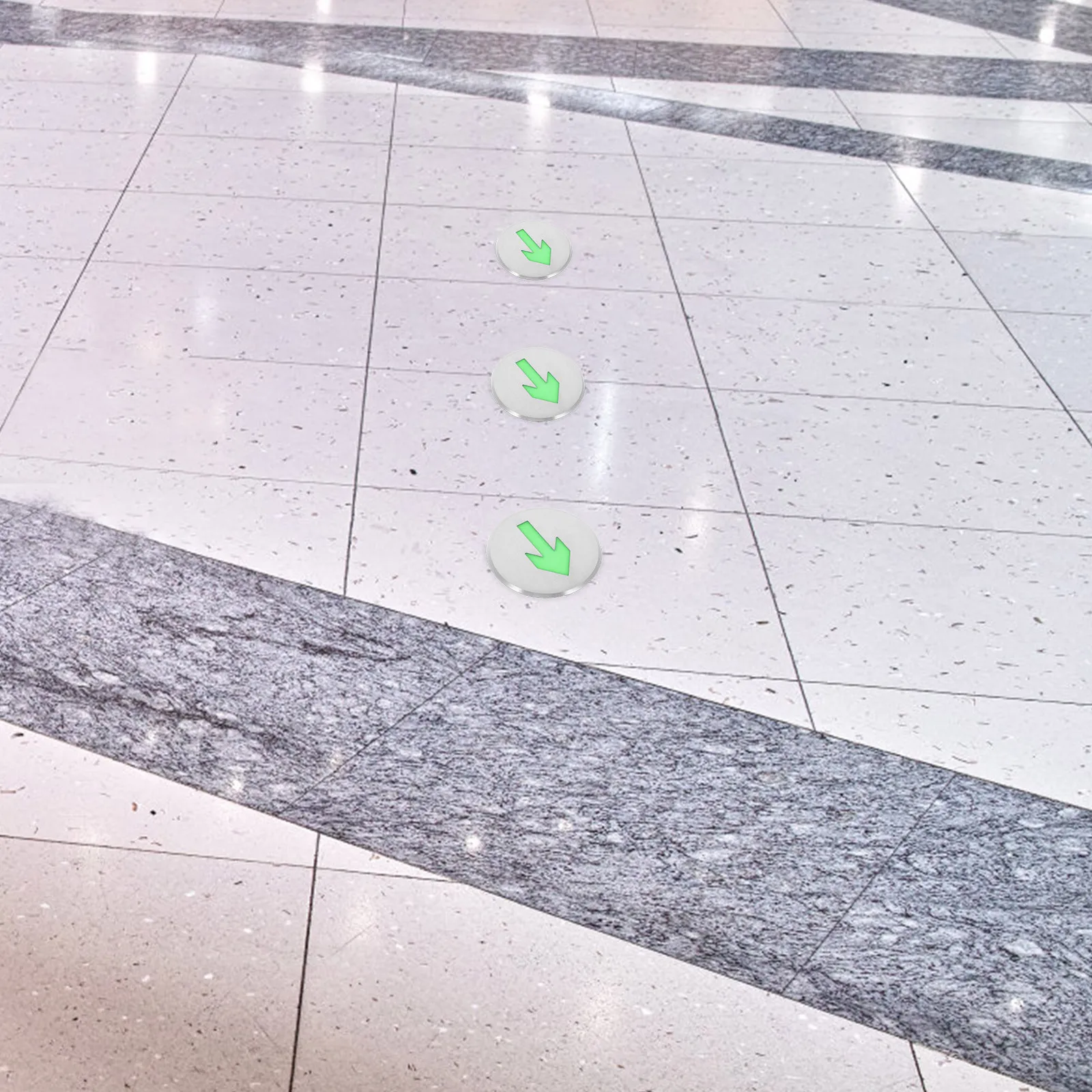 Glow In The Dark Arrow Exit Sign For Floor Emergency Night Luminous Safety Indicator Self-Illuminating Waterproof Fire