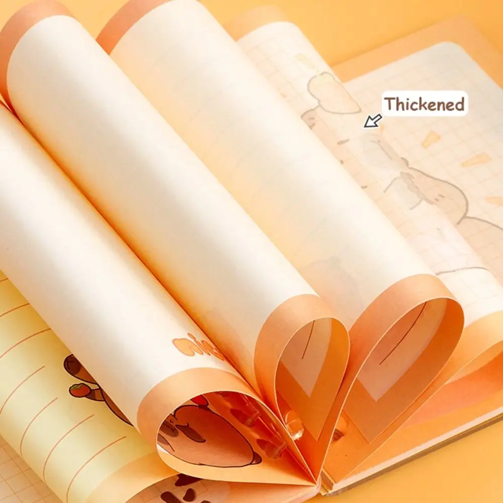Portable Acrylic Shaking Capybara Book Hand Ledger Memorandum Capibara Pocket Book Loose-leaf DIY Kapibara Notebook Study