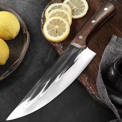 Stainless Steel Forged Chef Knife Slicing Kitchen Cleaver Butcher Slaughter Meat Fish Vegetables Professional Cutter