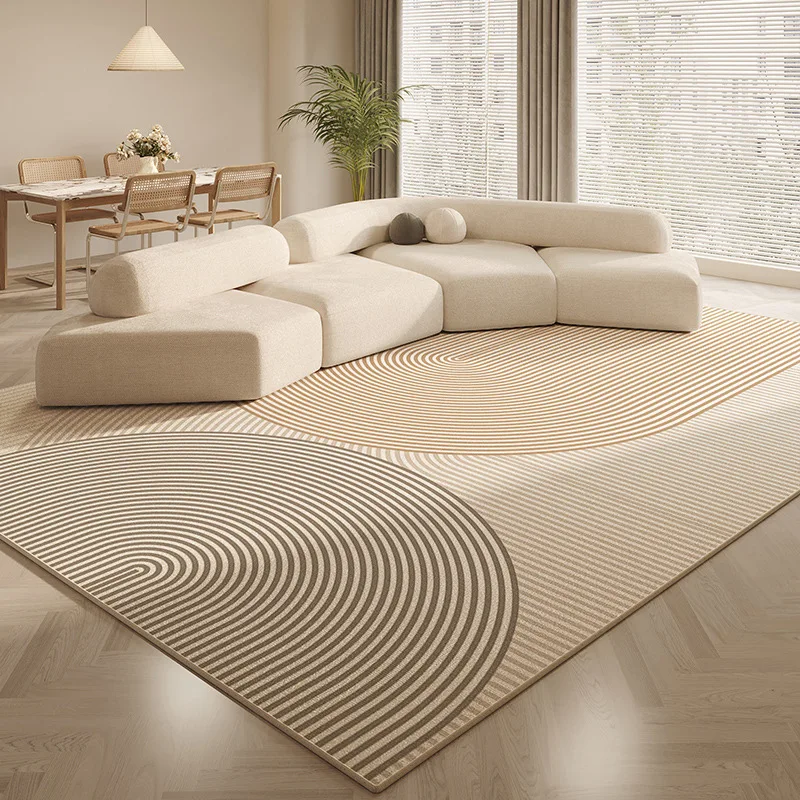 VIKAMA Abstract Encounter Art Area Rug Soft Flannel Non Slip Washable Floor Carpet for Living Room Bedroom Modern Home Decor