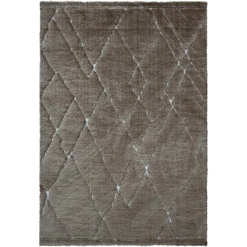 

Recycled Polyester Area Rug in Brown, Copper, Rust, and Ivory - Eco-Friendly Home Decor