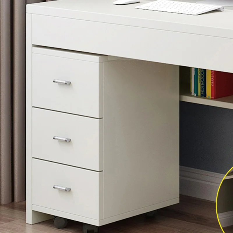 1.2M Desk Bookcase Combination Home Office Computer Desk Bookcase Desk One Simple Bedroom Student Study Writing Desk