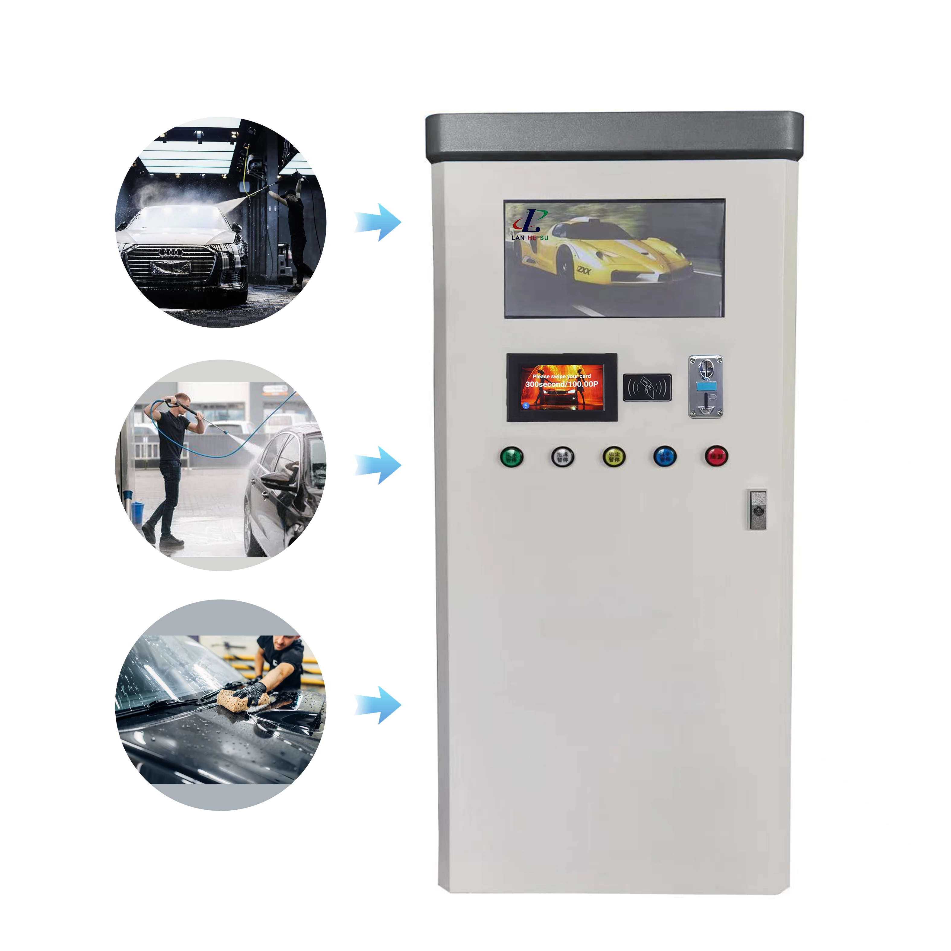 Self-Service Car Washer Station Shared Car Wash Machine for Car Washing