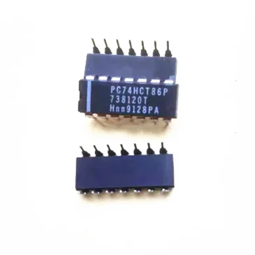 5PCS PC74HCT86P 74HCT86P DIP-14 Integrated circuit IC chip